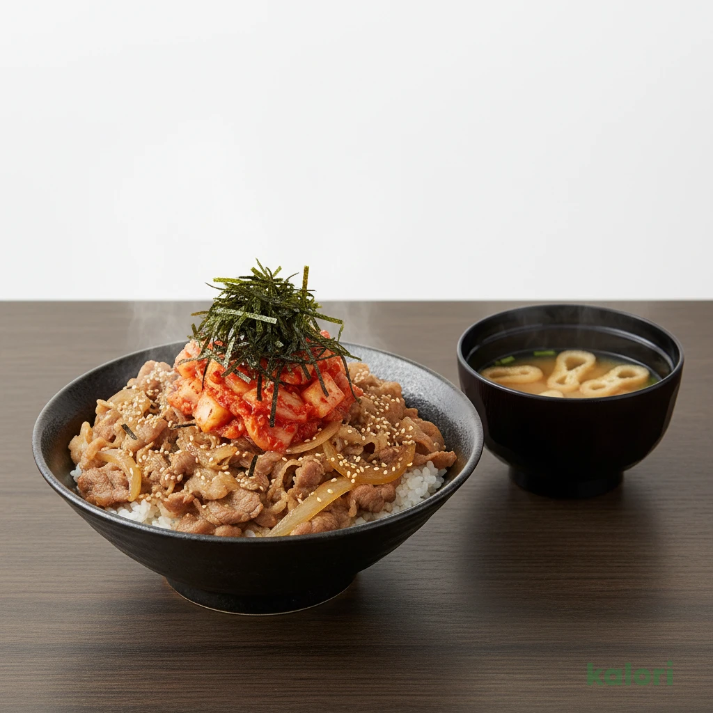 キムチ牛めし (あたま大盛) 814kcal｜カロリー・栄養成分 | 松屋
