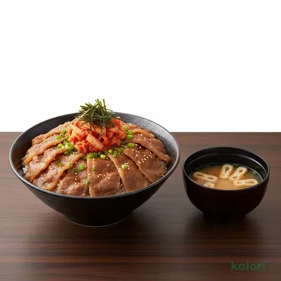 キムカル丼 (大盛)