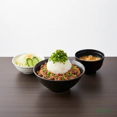 Grated Daikon Ponzu Beef Rice Lunch Set (Small)