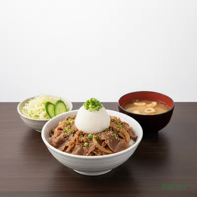Grated Daikon Ponzu Beef Rice Lunch Set (Extra Large)