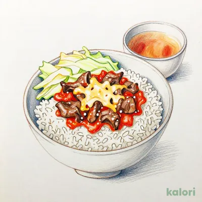 Tomato Cheese Beef Bowl Lunch Set (Large)