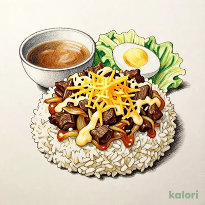 Cheese Gyumeshi (Beef Rice Bowl) Lunch Set, Extra Large