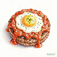うまトマハンバーグ定食 (トリプル)
