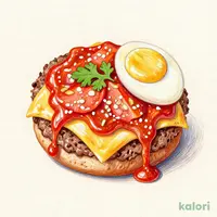チーズうまトマハンバーグ定食 (シングル)