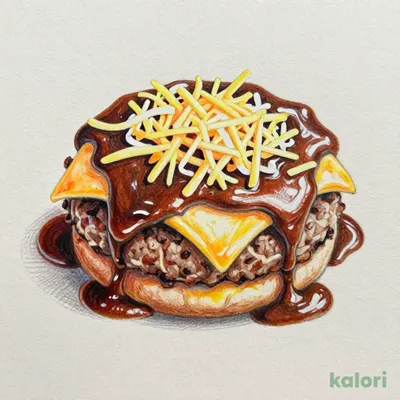 チーズブラウンソースハンバーグ定食 (シングル)