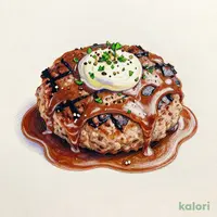 ブラウンソースハンバーグ定食 (シングル)