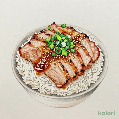 Pork Loin with Green Onion and Salt Rice Bowl, Small