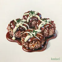 ブラウンソースハンバーグ生野菜セット (トリプル)