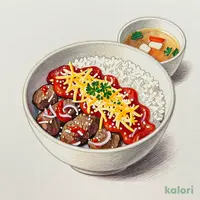 ワンピースうまトマチーズ牛めしセット (特盛)