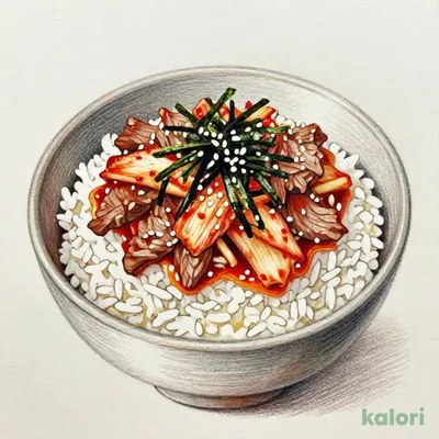 One Piece Kimchi Beef Bowl Set, Large