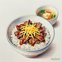 One Piece Cheese Beef Bowl Set, Regular