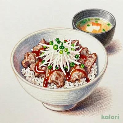 One Piece Grated Radish and Ponzu Beef Bowl Set, Regular
