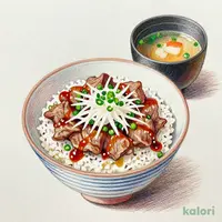 One Piece Grated Radish and Ponzu Beef Bowl Set, Mini