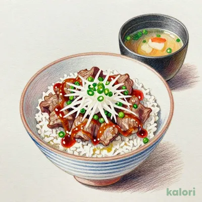One Piece Grated Radish and Ponzu Beef Bowl Set, Extra Large