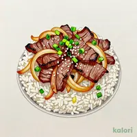 松屋の牛焼肉丼 (並盛)