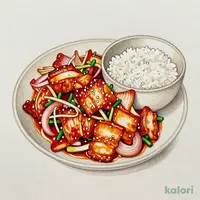 豚キムチ定食 (ダブル)