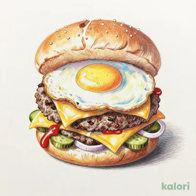倍エグチ(倍エッグチーズバーガー)