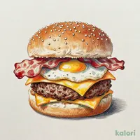 Double Cheese Tsukimi Burger
