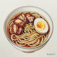 Garlic Tsukemen with Seasoned Egg and Extra Pork