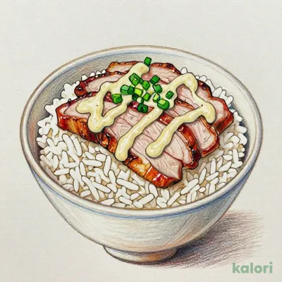 Roast Pork Rice Bowl with Tartar Sauce