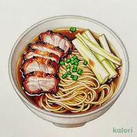 Rich Thick-Sliced Roast Pork Tsukemen (Black, Red, White)