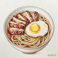Rich Meat-Loaded Tsukemen with Seasoned Egg