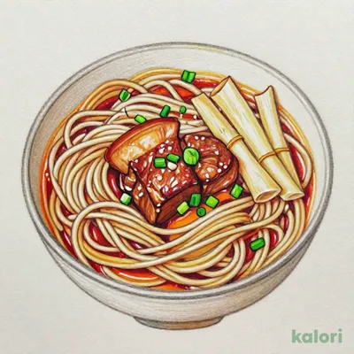 辛味角煮つけ麺