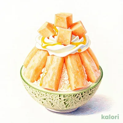 ハロハロ 果実氷ダブルメロン
