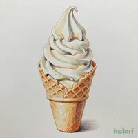 Large Soft Serve Ice Cream, Japanese Chestnut