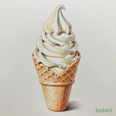 Large Soft Serve Ice Cream, Japanese Chestnut