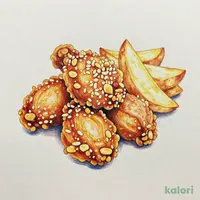 クランキーチキン天乃屋の歌舞伎揚®味・ポテトセット