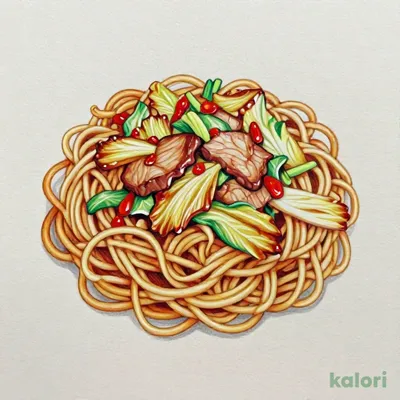 オリジナルソース太麺焼きそば
