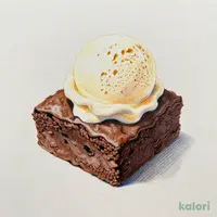 チョコブラウニー&バニラアイス