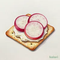 菊芋いぶりがっこ風とクリームチーズ