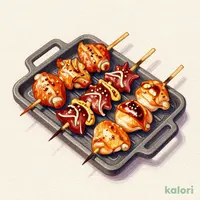 鉄板やきとり 5種盛