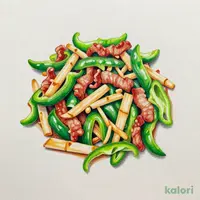 肉ピーマン炒め