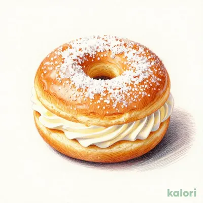Custard and Angel Cream Donut