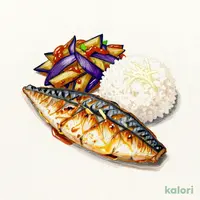 茄子味噌と焼魚の弁当