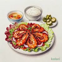 【四川風】海老チリ定食