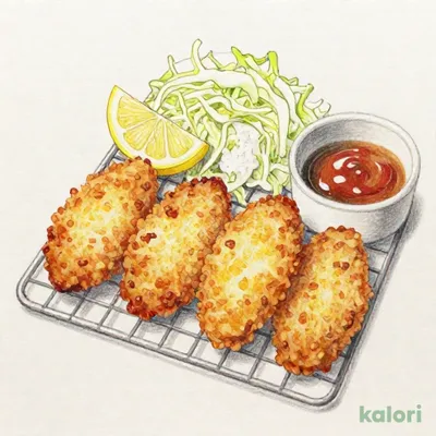 カキフライ定食(4個)