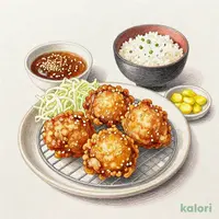 ゴマにんにく唐揚げ定食