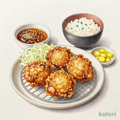ゴマにんにく唐揚げ定食
