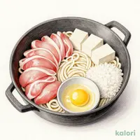 鶏すき焼き定食