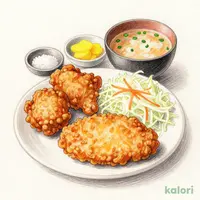 鶏唐＆白身魚フライ定食