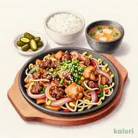 【牛・豚・鶏】焼肉ミックス定食