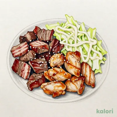 【牛・豚・鶏】焼肉ミックス弁当（肉倍盛）