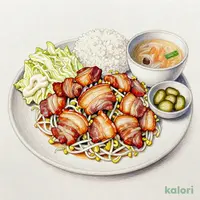 【生姜香る】豚バラのしょうが焼き定食(肉大盛)