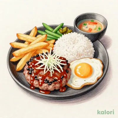 おろしポン酢ハンバーグ定食