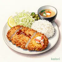 とんかつ＆カニクリームコロッケ定食