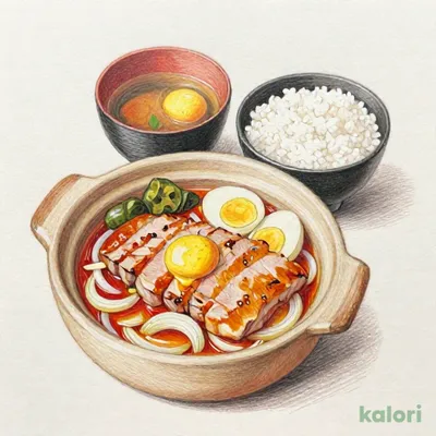 ふんわり玉子の土鍋かつ煮定食